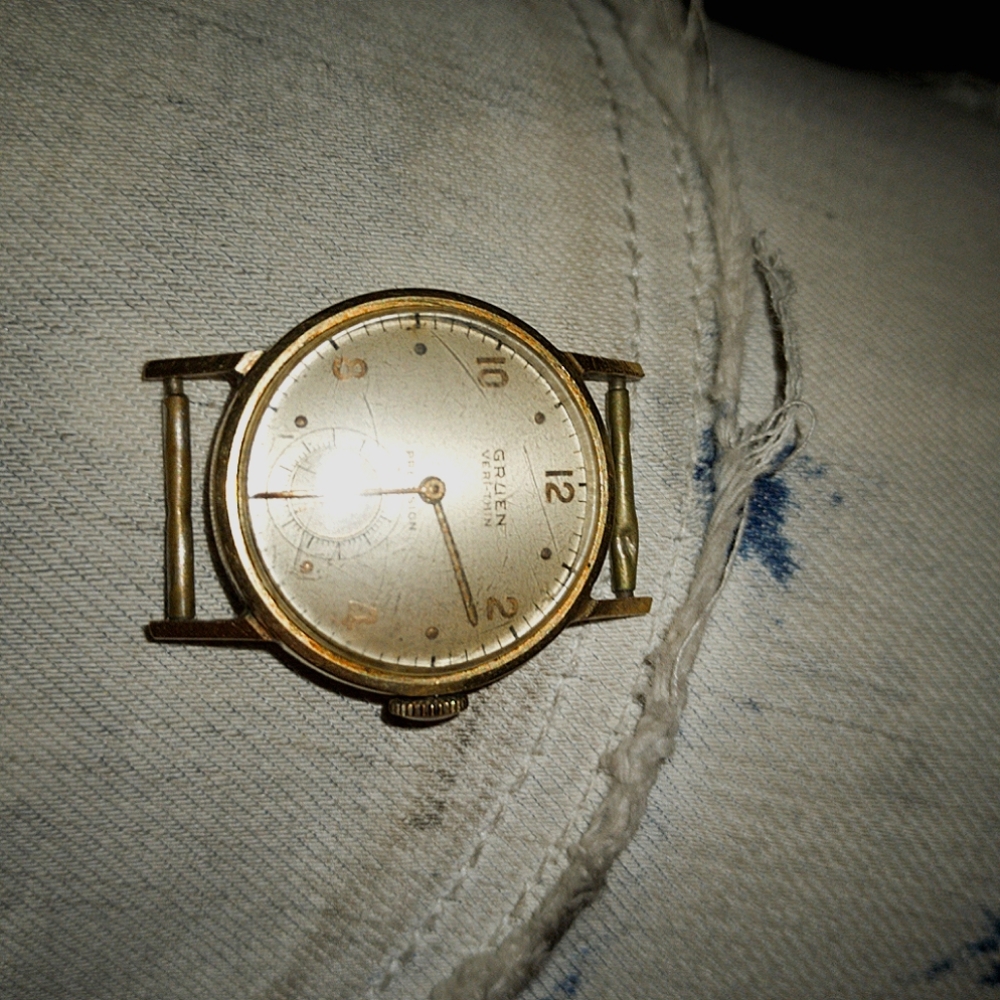 Vintage Benrus Watch 1950s Face Only